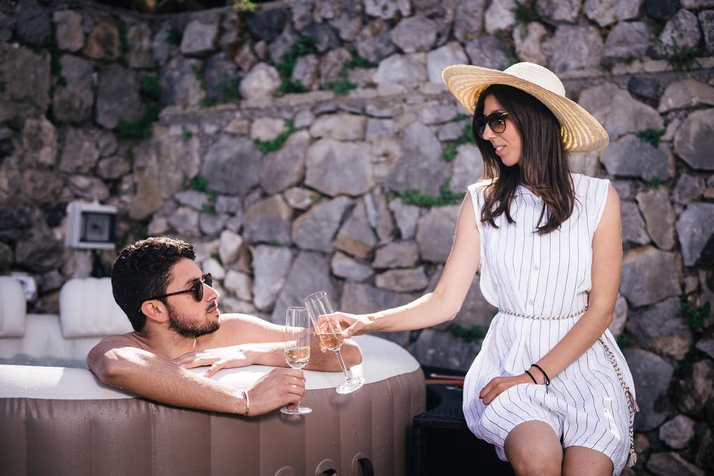 Sea View Villa In Ravello With Lemon Pergola, Gardens And Jacuzzi - Ideal For Elopements ภายนอก รูปภาพ