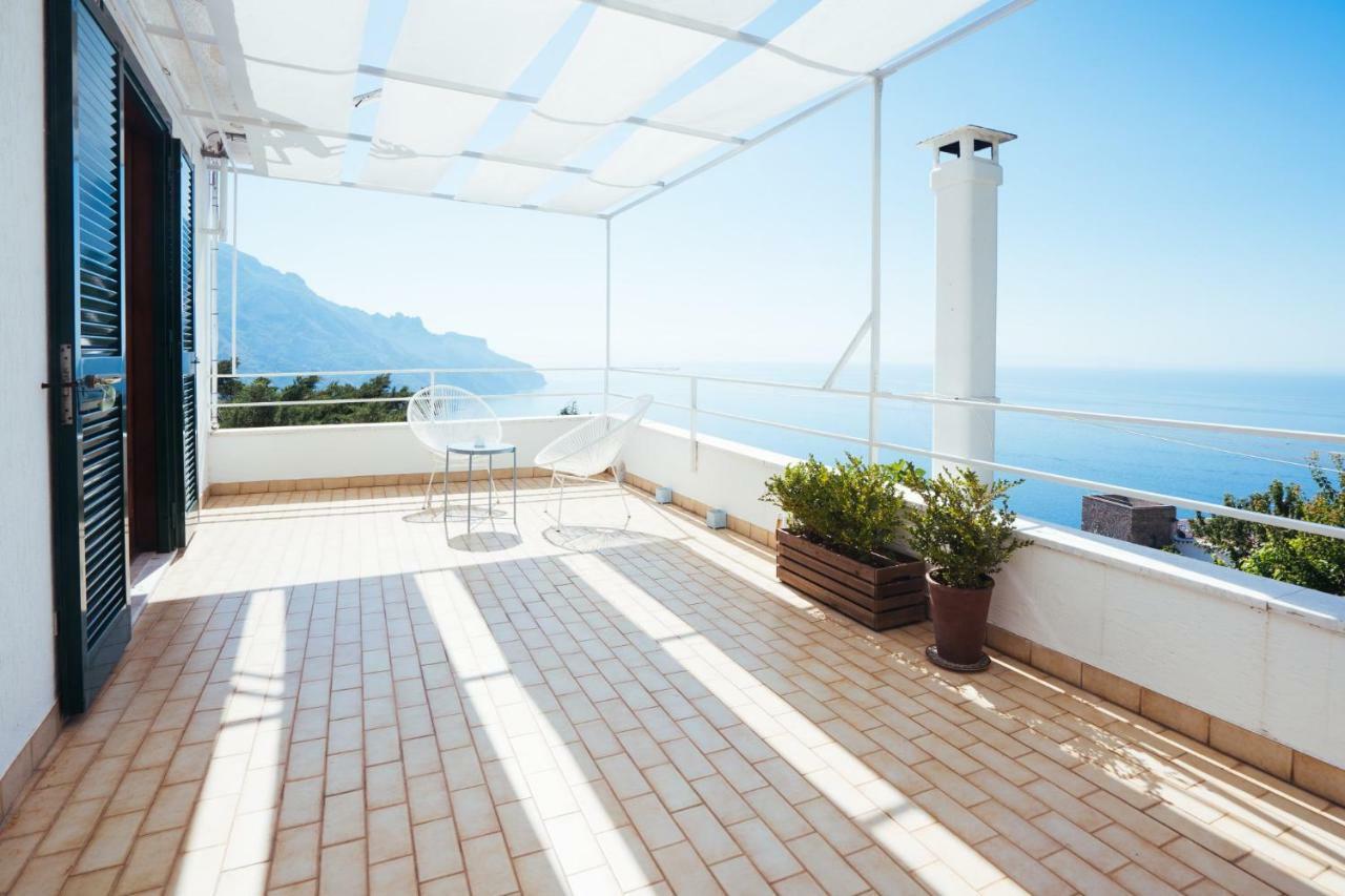 Sea View Villa In Ravello With Lemon Pergola, Gardens And Jacuzzi - Ideal For Elopements ภายนอก รูปภาพ