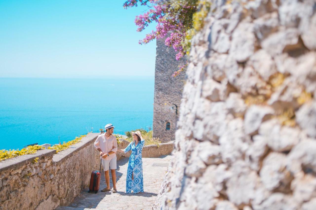 Sea View Villa In Ravello With Lemon Pergola, Gardens And Jacuzzi - Ideal For Elopements ภายนอก รูปภาพ